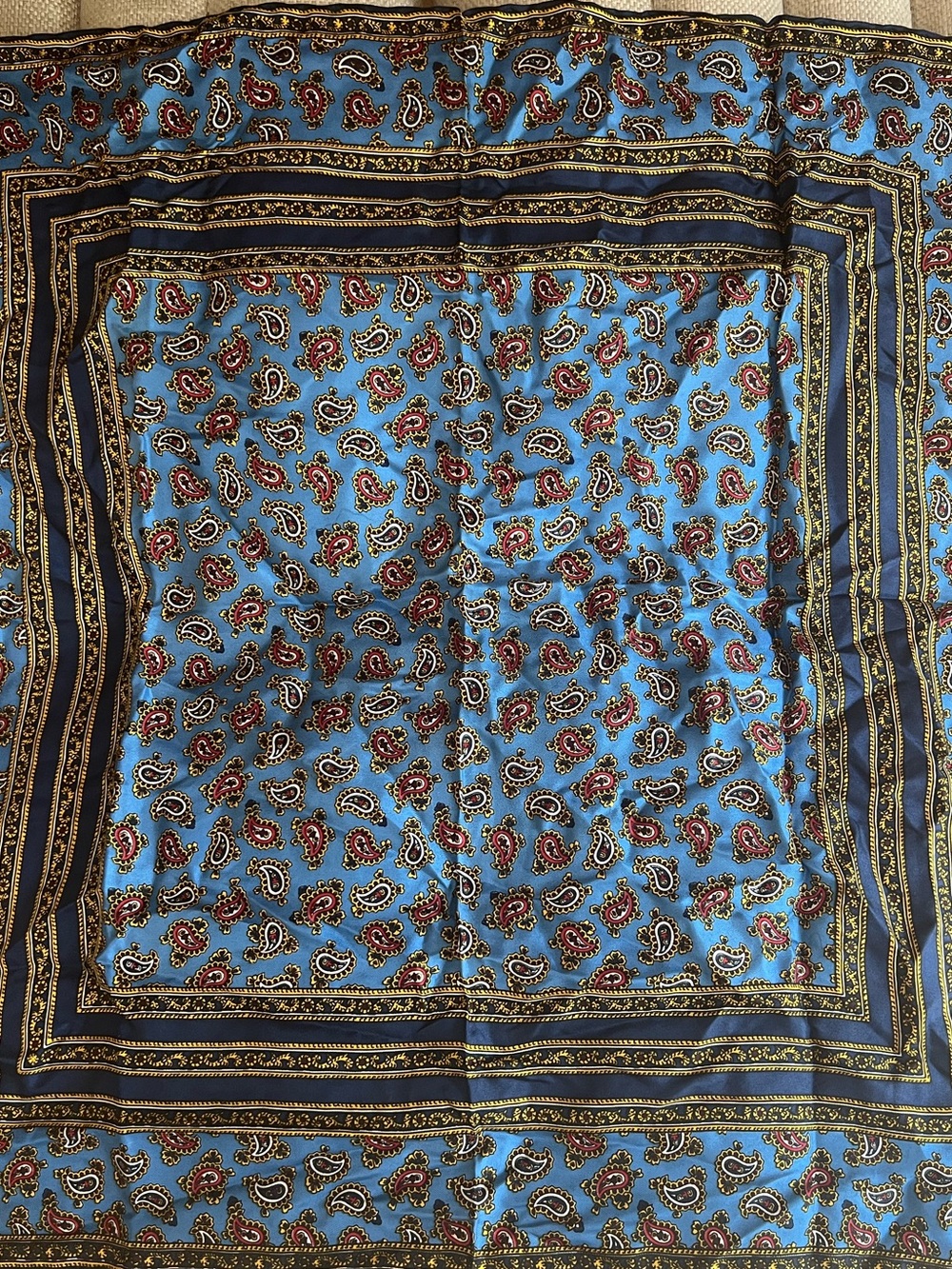 Ashear Silk Paisley Scarf Made in Italy